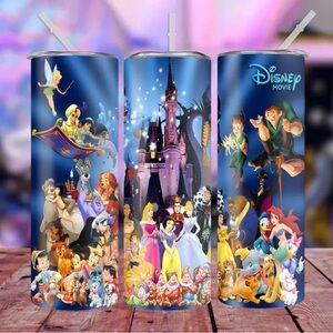 Disney Movie Themed Party Tumblers - Blue